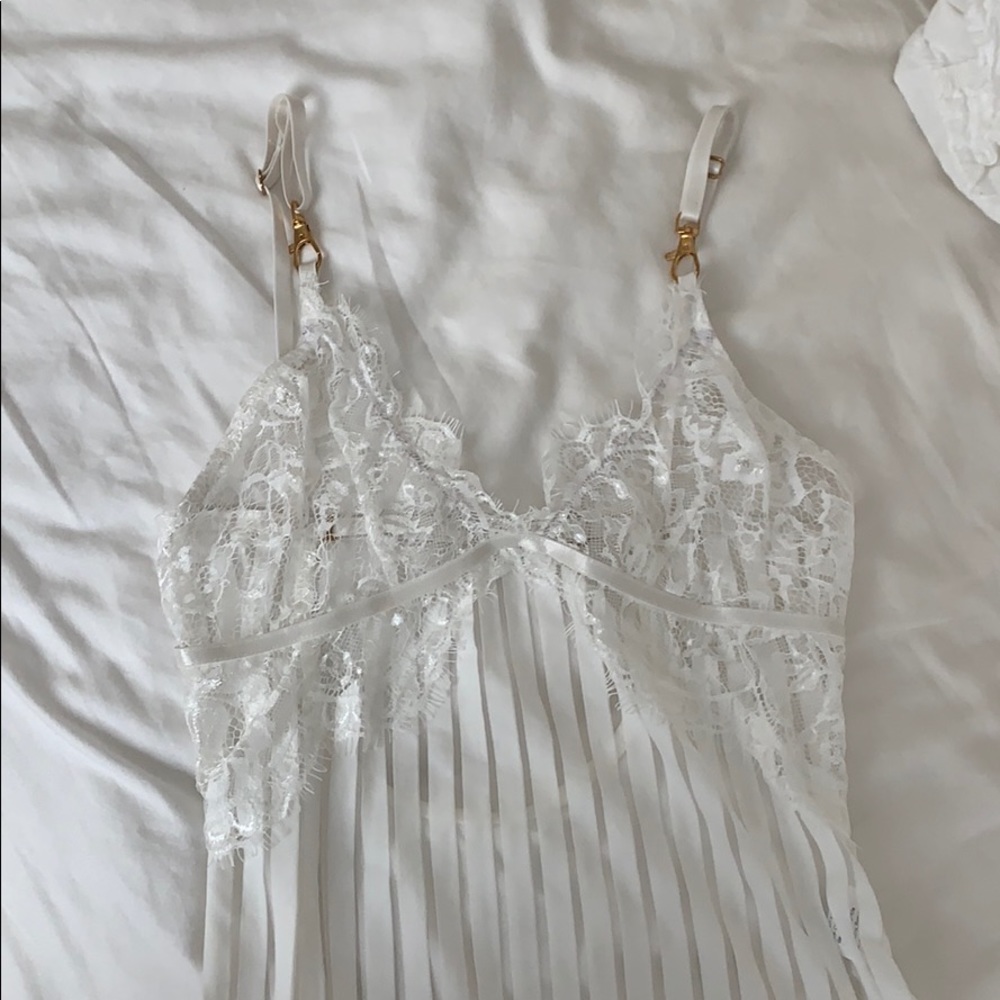 White lace bodysuit